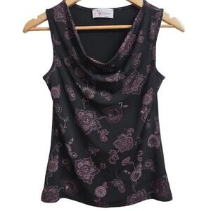 Armand Thiery Womens Vtg 90s Y2K Whimsigoth Fairy Cowl Neck Going Out Top 11